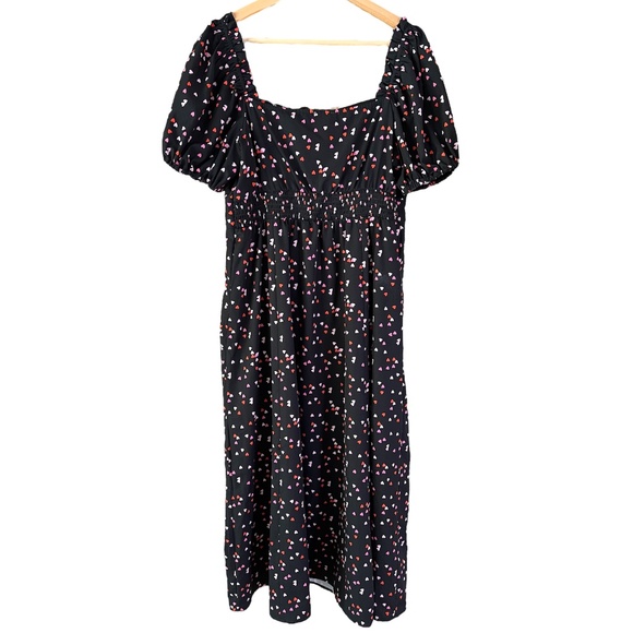 Unique Vintage Wild Hearts Run Free Midi Dress Size 1X - Picture 8 of 13